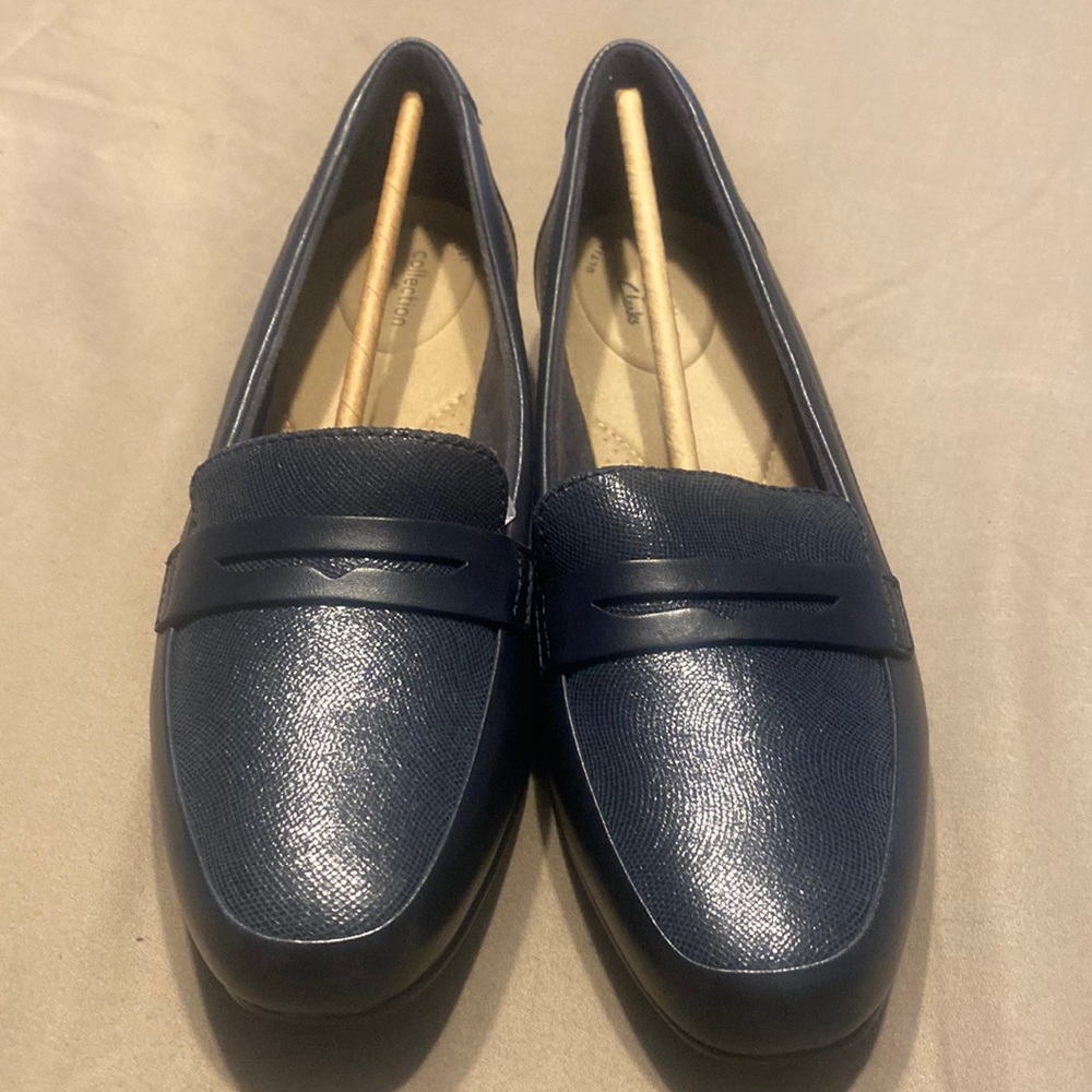 Navy blue loafers